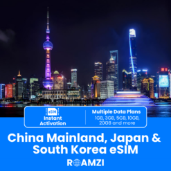 China Mainland & Japan & South Korea Travel eSIM