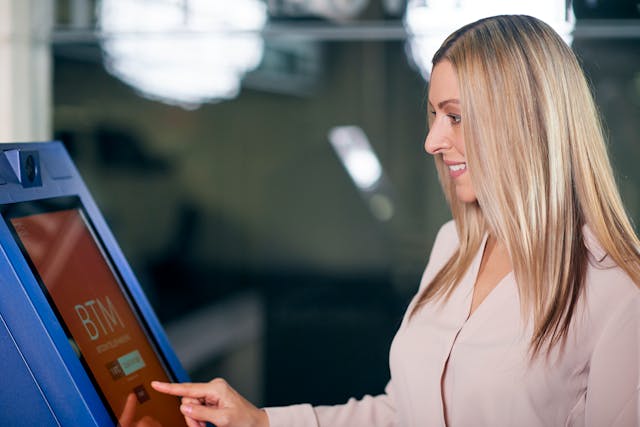 Side by side - SIM card kiosk vs phone with eSIM QR code